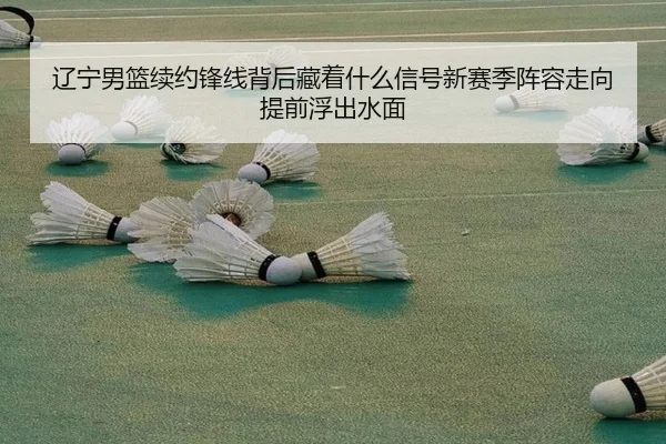 辽宁男篮续约锋线背后藏着什么信号新赛季阵容走向提前浮出水面